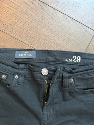 J. Crew Black Toothpick Jeans Size 29 - C1-147 thumbnail 2