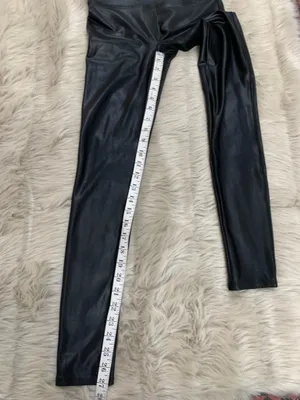 SPANX Faux Leather Leggings Black Medium thumbnail 8