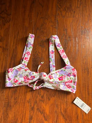 Pacsun Eco White Floral Olivia High Cut Bikini Bottom thumbnail 7