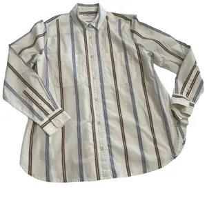 Madewell Oversized Ex-Boyfriend Swing Shirt in Roeser Stripe Size Small‎ thumbnail 3