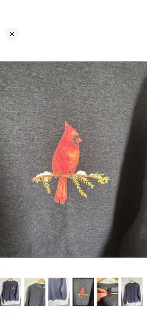 Gildan Crewneck Sweatshirt Dark Heather Blue Size L thumbnail 4