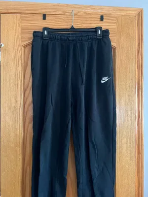 Nike Black Women's Sportswear Club Fleece Mid-Rise Oversized Sweatpants thumbnail 2