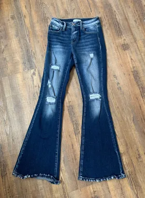 KanCan USA Jeans Flare Distressed thumbnail 1