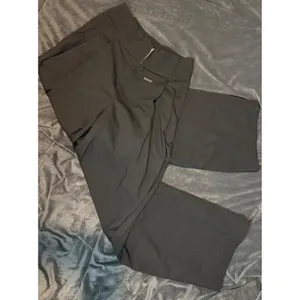 Friends Fashion Black Wide Leg Pleated Trousers High Waisted EU Made Pants thumbnail 2