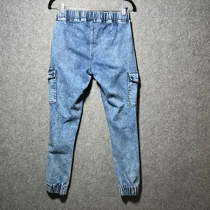 Celebrity Ace Pull On Distressed Denim Cargo Jogger‎ Pants 9/29 Elastic Waist thumbnail 6
