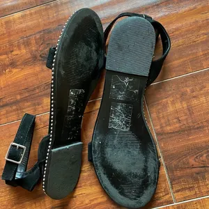 Steve Madden Salute suede pearl black flats thumbnail 5