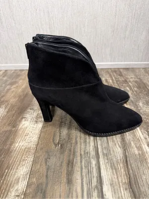 Black High Heel Ankle Bootie Size 9 thumbnail 4