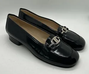 Christian Dior Authentic Black Leather Buckle Loafer Dress Shoes **Sz 36/Sz 6** thumbnail 1