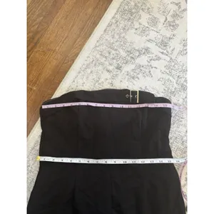 Lulus Deeply Sophisticated Black Strapless Wide-Leg Jumpsuit Size Small NWT sexy thumbnail 6