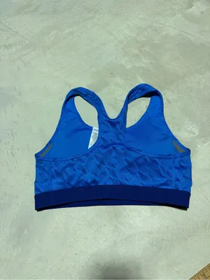 Nike Blue Racerback Sports Bra medium thumbnail 5
