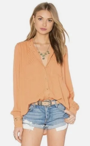 Free People The Best Button Down Shirt thumbnail 1