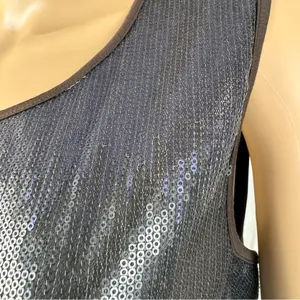 600 west Ombré Sequin Sleeveless Women's Top Size‎ Medium Brown thumbnail 3