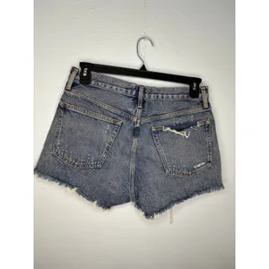 AGOLDE Parker Vintage Cut Off Denim Shorts Size 29 Distressed Button 3" Jorts thumbnail 3