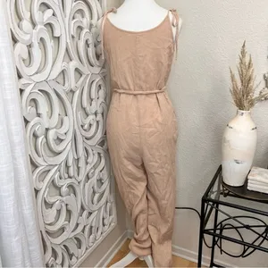 WAYF Spector Tie Strap Crinkle Jumpsuit‎ Size M thumbnail 7