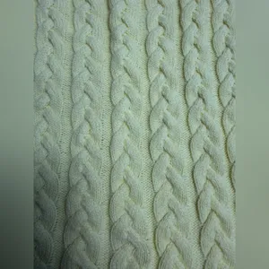 Zara Vest Cable Knit Yellow Fisherman Sweater Vest Tank Top Fall Chunky‎ Preppy thumbnail 4