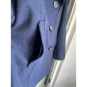 NWT Old Navy Wool Blend Double Breasted Button Down Peacoat Navy Blue M thumbnail 8
