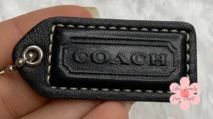 1.5" y2k COACH Fob Bag Charm Hang tag Hangtag thumbnail 1