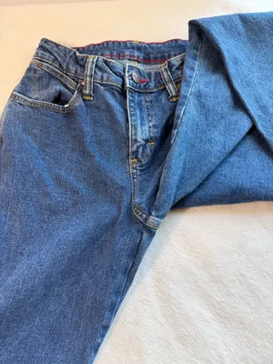 Wrangler Women’s Blue Mid Rise Stretch Denim Straight Jeans S size 3x32 thumbnail 7