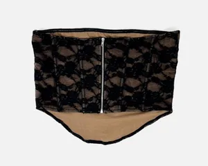 White Fox Midnight Dreams Black Lace Bustier Strapless Corset thumbnail 3