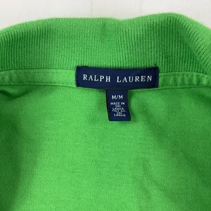 Ralph Lauren Polo Womens M Green Collared Short Sleeve Slim Fit Cotton Logo thumbnail 3