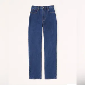 Abercrombie & Fitch Dark Blue Straight Leg Jeans thumbnail 4