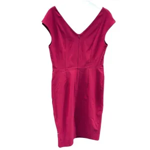 NWT MUXXN Boutique size 2X ( runs small) retro Ponte’ knit faux wrap dress. thumbnail 2
