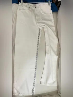 Joe's Jeans NWT The Ryan Low Slung Baggy White Wide-Leg Jeans Size 25 thumbnail 7