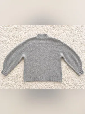 PISTOLA Carlen Alpaca Mock Neck Sweater – Light Heather Grey – M thumbnail 3