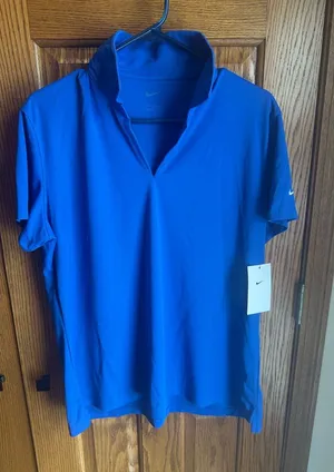 Women’s Nike Golf Polo Royal Blue Size XL New thumbnail 1