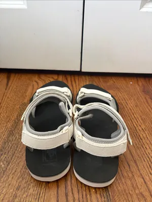 Vans Tri-Lock Suede White Black Sandals Women's Size 9 New without Tags thumbnail 5