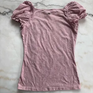 Miss Sixty Y2K Pink Graphic Top Ruffled Fairycore Grunge Coquette Aesthetic Small thumbnail 3