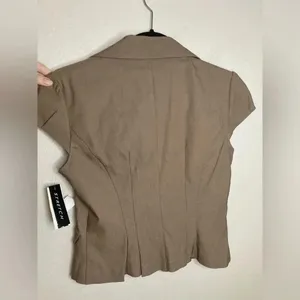 NWT A. Byer Mocha Y2K Vest Layering Top Size Medium Vintage thumbnail 2