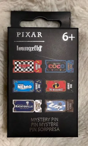 Loungefly Disney Pixar Movie Ticket Blind Box Enamel Pin Hot Topic Exclusive thumbnail 1