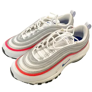 Nike Air Max 97 Size 7.5 Essential Sneakers‎ White Multi Color Low Top thumbnail 1