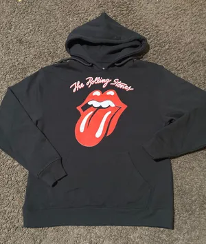 Rolling Stones Black Hoodie Size Small thumbnail 1