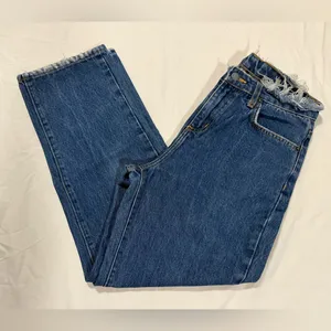 Carmar Frayed Waist High Rise Mom Jeans Size 25 thumbnail 12