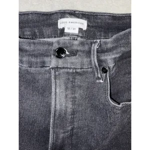 good american good legs straight jeans black 12/31 thumbnail 3