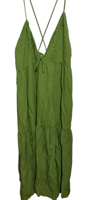 Sim and Sam green tank maxi dress size large thumbnail 1