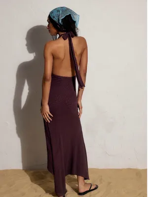Free people free est Amelie midi dress NWT $78 fudge thumbnail 2