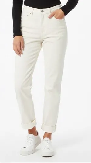 AGOLDE‎ Cream High Rise Straight Leg Crop Jeans Womens Size 32 thumbnail 1
