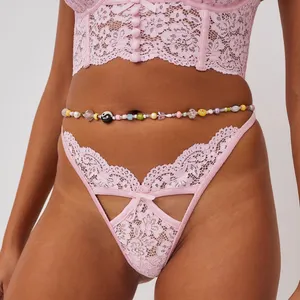 FOR LOVE & LEMONS Creamsicle Lace Thong Panty & Underwire Bra‎ thumbnail 2
