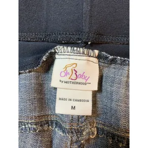 Oh Baby Motherhood‎ Maternity Denim Crop Jeans Medium Basic Everyday Minimalist thumbnail 3