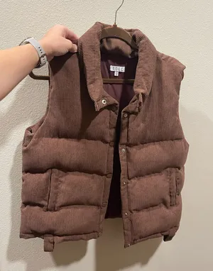 The Clothing Exchange Company Brown corduroy vest thumbnail 1