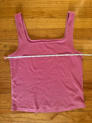 Old Navy Women Crop Rib-Knit Tank Top in Dragonfruit Pink thumbnail 5