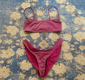 Triangl bikini red sparkle thumbnail 2