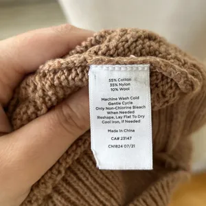 Talbots Haven Well Within Brown Cableknit Long Sleeve Cardigan Grandpa Preppy thumbnail 3