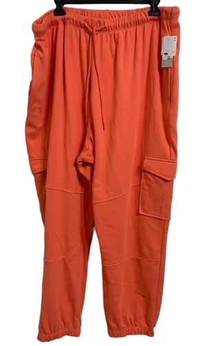 Bp. women's coral camelia pockets fleece joggers size 2X NEW‎ thumbnail 1