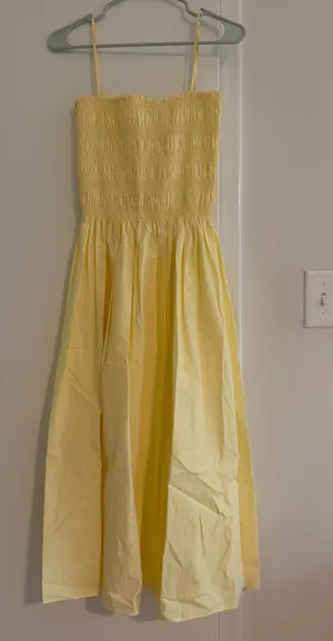 Georgie Midi Dress Yellow Size XS thumbnail 1