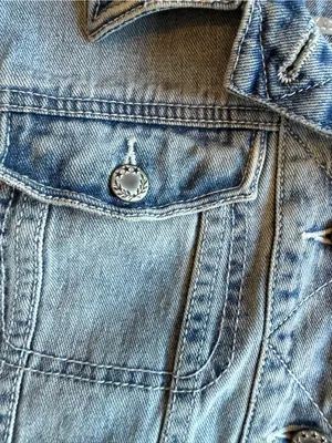 Free People Denim Jacket Western Boho Women’s Size Small Faded Country Prairie thumbnail 7