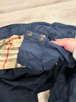 Burberry Brit Women's Navy Blue Utility Hooded Jacket: Size XS-S thumbnail 9